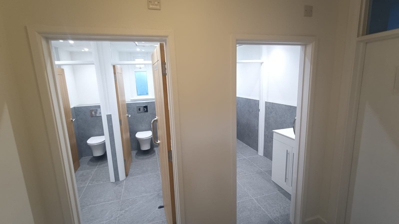 Renovated toilet facilities at St Ann's Church Hall, Leigh-on-Sea