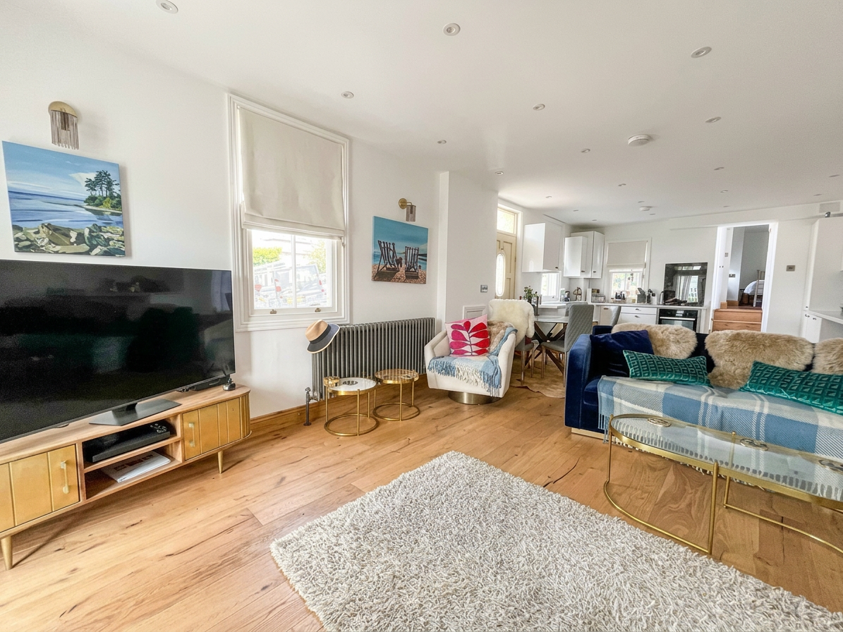 Renovated living room in a listed building in Old Leigh