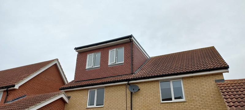 Dormer loft conversion on a new build house in Basildon
